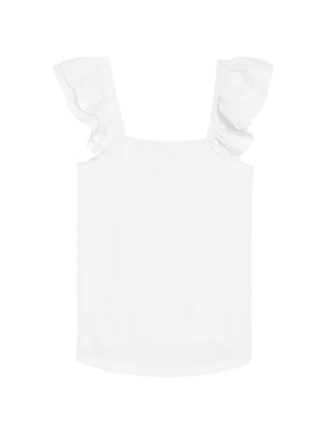 Buy Pure Cotton Ruffle Vest at Marks & Spencer