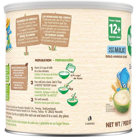 Nestle Nestum Junior Cereal, 3 Cereals - Wheat, Corn India | Ubuy