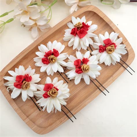 Artificial Flower Accessories for Hair