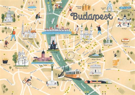 Budapest tourist attractions map 60 photos - Mariaserkin.com