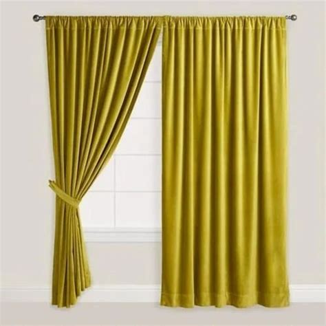 Velvet Curtain - Yellow Velvet Curtain Manufacturer from Surat