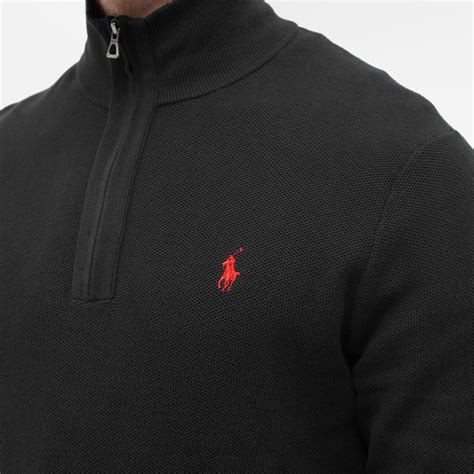 Polo Ralph Lauren Men's Quarter-Zip Sweat in Polo Black Polo Ralph Lauren
