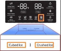 why crushed ice is dispensed when Ice cube mode is selected in samsung ...