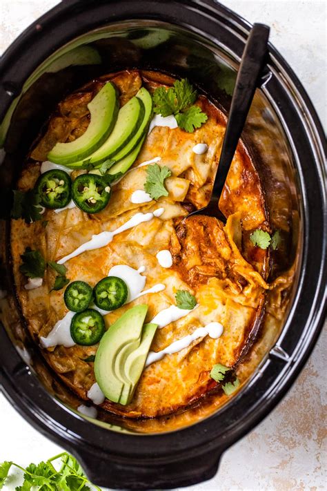 Slow Cooker Chicken Enchiladas - Recipe Chronicle