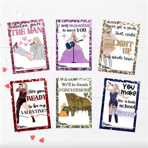 Taylor Swift Valentine, Taylor Swift Valentine Card, Taylor Swift Eras ...