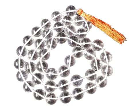 The Gallery of Gemstone Original Sphatik Mala with Certified White ...