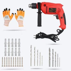 Hillgrove HGCM134M2 700W Pistol Grip Drill Machine with 5Pc Masonry ...