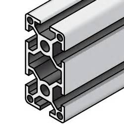 Aluminum Frame 8 Series Rectangular 40 × 80 mm 4 Side Slots - A6N01SS ...