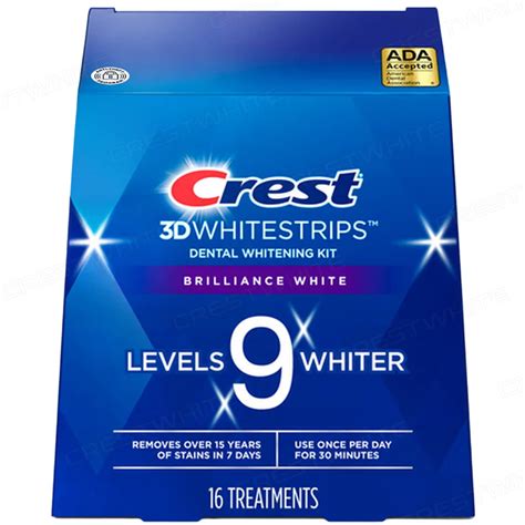 Crest 3D Whitestrips Brilliance White Full-box sealed - Crestwhite.co.uk