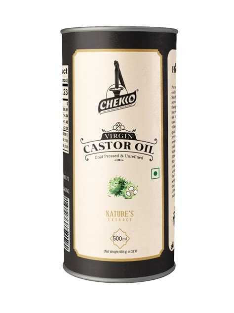 Chekko Cold Pressed Virgin Castor Oil | 100% Natural, Pure (500 ML) for ...