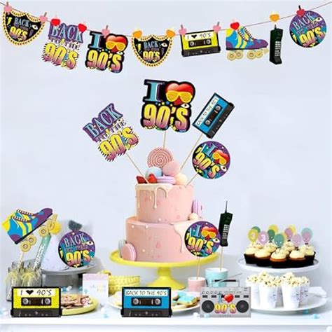 Yoaokiy 24pcs 90s Party Decorations, 90s Centerpiece Sticks, India | Ubuy
