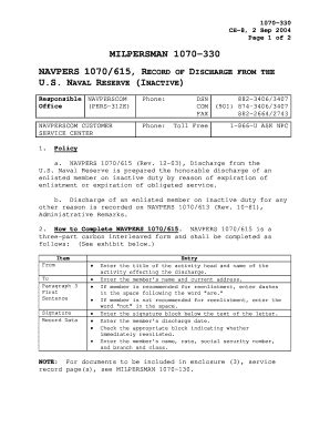2017-2026 Form Navy Milpersman 1070-330 Fill Online, Printable ...