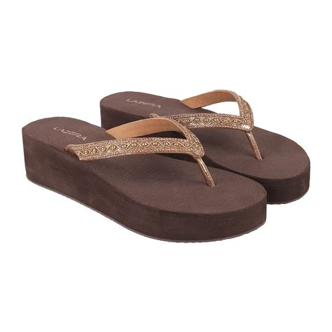 Lazera Embellished Platform Flip-Flops (1345) – Lazera Shoes