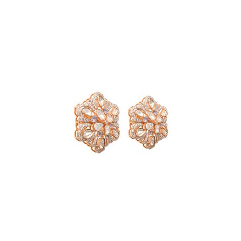 Arabella Polki Diamond Earrings - Exquisite Earring Collection – Polki ...