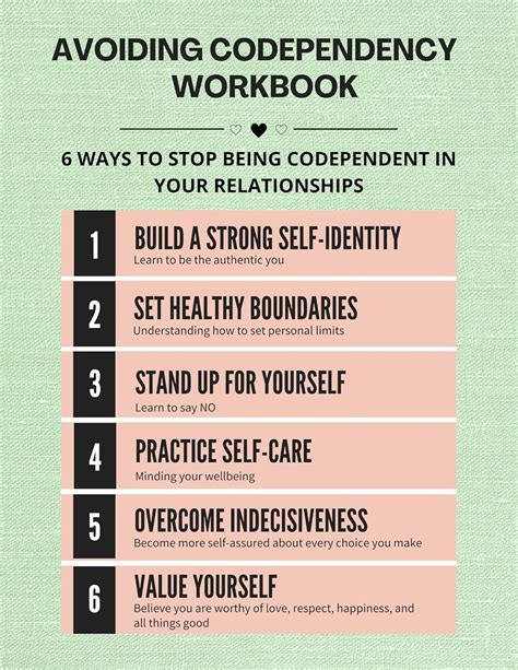 Avoiding Codependency Workbook: 6 Ways to Stop Codependency in Your ...