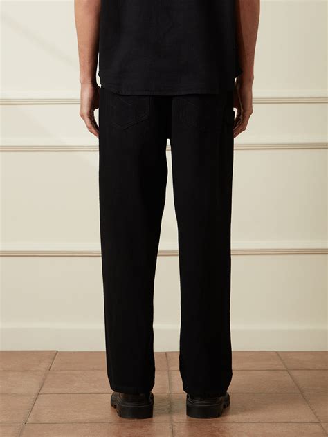 Sleek Black Loose Fit Jeans – Wrogn