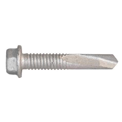 Teks Self-Drilling Screw, #12 x 1 1/4 in, Climaseal Steel Hex Head ...