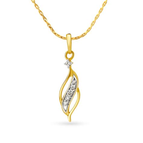 Arresting Leaf Motif Diamond Pendant