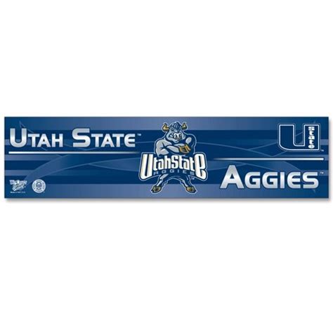 Buy NCAA Utah State University WCR65289014 Bumper Strip, 3" x 12 ...