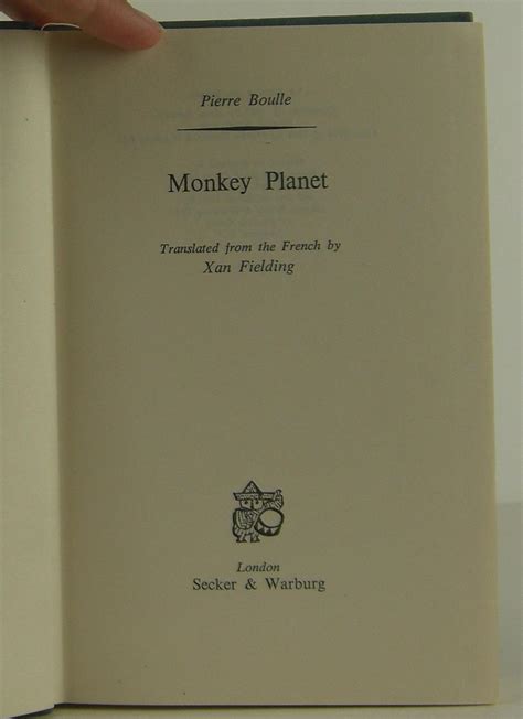 Monkey Planet Pierre Boulle