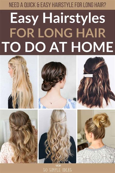 Quick And Easy Hairstyles Step By Step