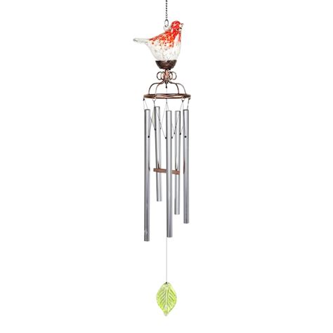 Exhart 44.02-in Red Metal Wind Chime in the Wind Chimes department at ...