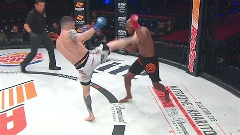 Lilley knocks out Barnes with crazy head kick - ESPN Video