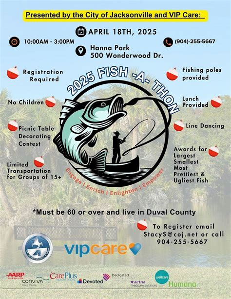 Senior Fish-A-Thon 2025 (60+), Hanna Park Campground, Jacksonville, 18 ...