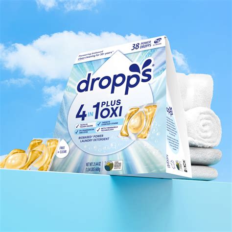 4-in-1 Plus Oxi Biobased Power Laundry Detergent Pods, Unscented – Dropps