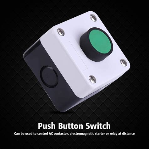 Buy TOPINCN Green Push Button Switch Weatherproof Push Button Switch ...
