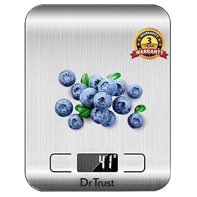Dr Trust USA Stainless Steel Electronic Kitchen Digital Scale Weighing ...