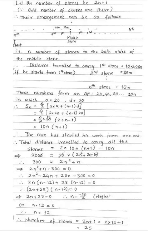 Along a road lie an odd number of stones placed at intervals of 10 ...