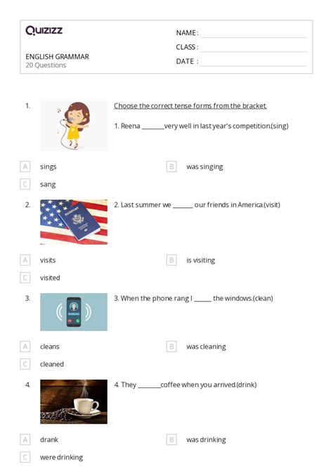 50+ Grammar worksheets for 4th Class on Quizizz | Free & Printable