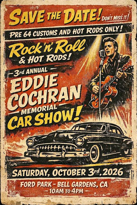 3rd Annual Eddie Cochran Memorial Car Show, Bell Gardens John Anson ...