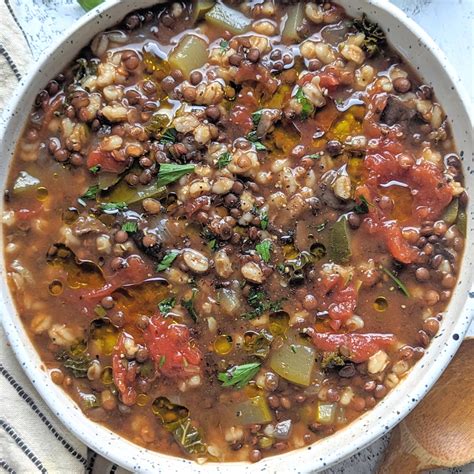 Lentil Barley Soup Recipe - The Herbeevore