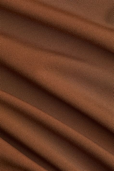 Draped jersey top - Brown - Ladies | H&M IN