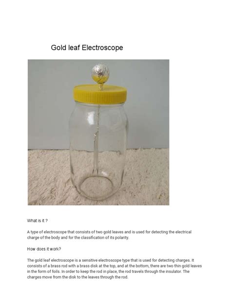 Image result for Electroscope Gold Trap Model