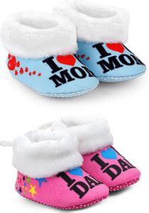 Basics21 6-12 Months 2 Pair OF Skin Friendly Baby Bootie (Toe to Heel ...