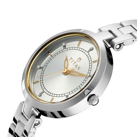 Buy Online Titan Bandhan Quartz Analog Silver Dial Stainless Steel ...