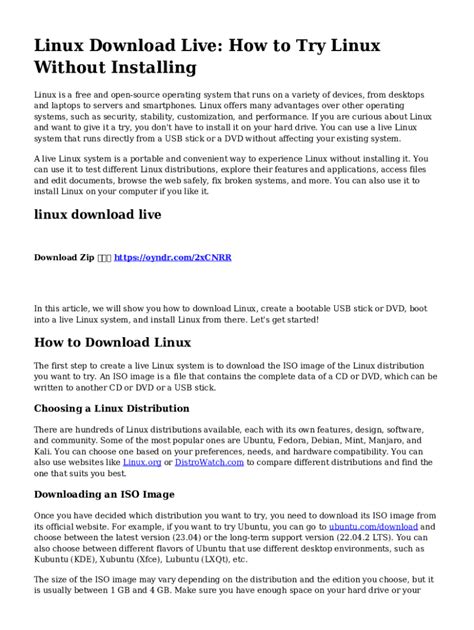 Image result for How to Try Linux without Installing