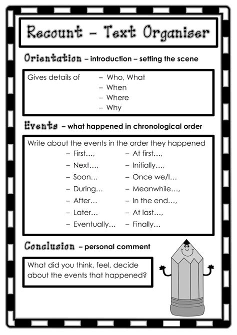 recount writing activities google apps worksheets - recount writing ...