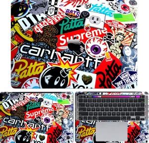FineArts Full Body 3 in 1 Laminated Precision Cut Laptop Skin Wrap (Top ...