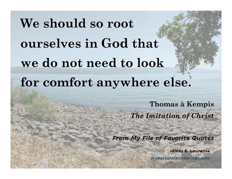 Favorite Quotes – Thomas à Kempis – My Pastoral Ponderings