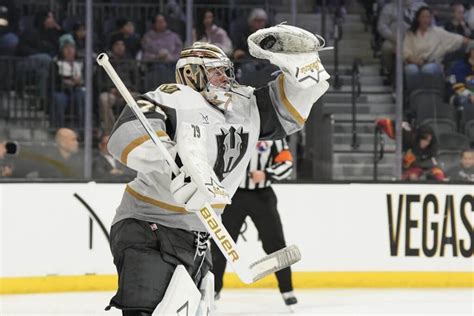 Golden Knights goalie Carter Hart eligible to debut Tuesday vs ...