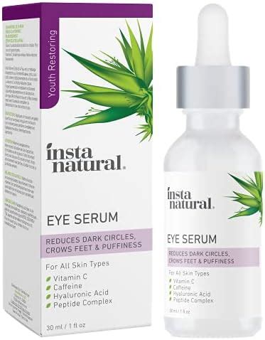 InstaNatural Eye Serum For Dark Circles & Puffiness - Reduces Bags ...