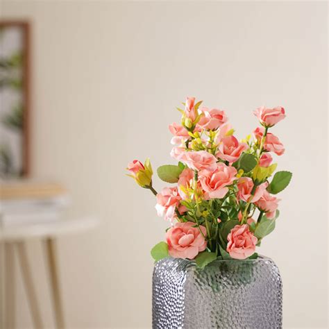 Peach-pink Artificial Roses Online - Premium Artificial Flower | Nestasia