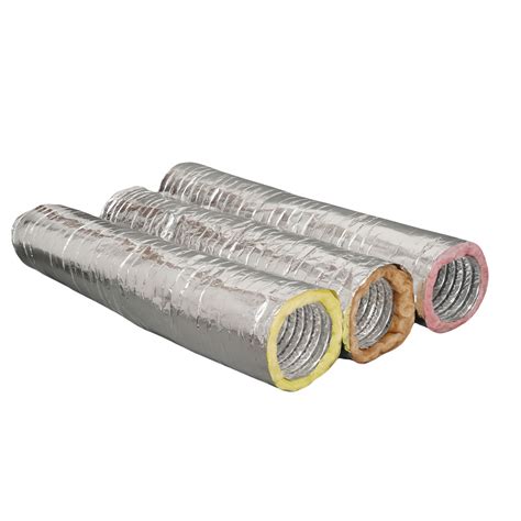 Air Ventilating Insulated Duct Pipe with Fireproof Foil Jacket Aluminum ...