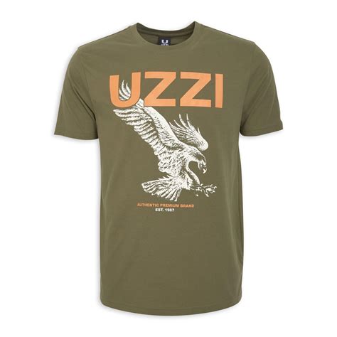 Olive Green Graphic T-shirt (3125519) | UZZI
