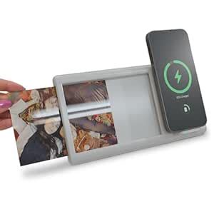 Chargeworx Smartpix Wireless Charging Station White Photo Frame | 10W ...