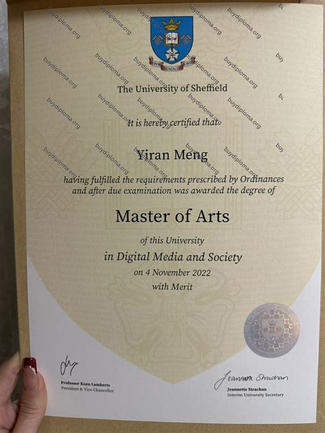 The university of sheffield fake diploma-fake academic transcript ...